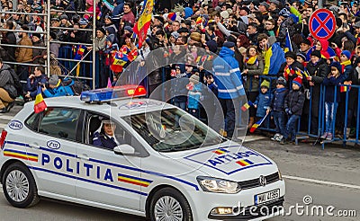 Romanian Police Car Editorial Stock Photo
