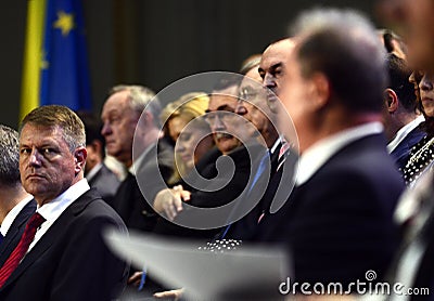 Romanian politician Klaus Iohannis Editorial Stock Photo