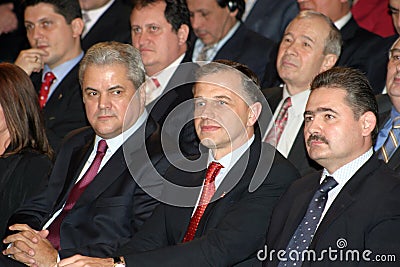 Romanian politicians Editorial Stock Photo