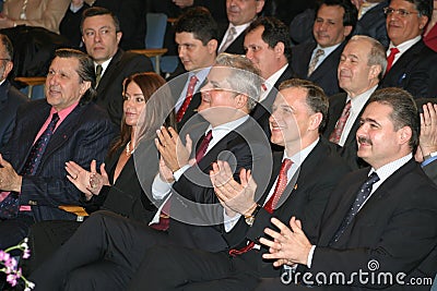 Romanian politicians Editorial Stock Photo