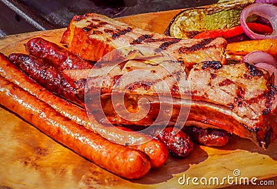 Romanian pork meat grilled Stock Photo