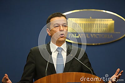 Romanian Prime Minister Sorin Grindeanu Editorial Stock Photo