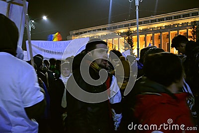 Romanian protests Editorial Stock Photo