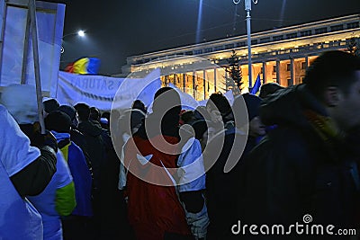 Romanian protests Editorial Stock Photo