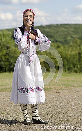 Romanian singer Alexandra Chira Editorial Stock Photo