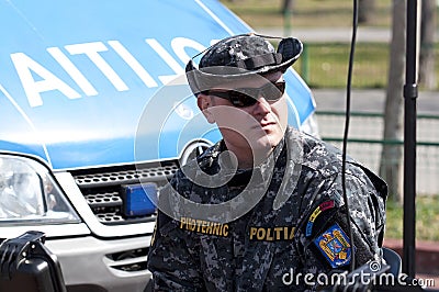 Romanian special forces officer Editorial Stock Photo