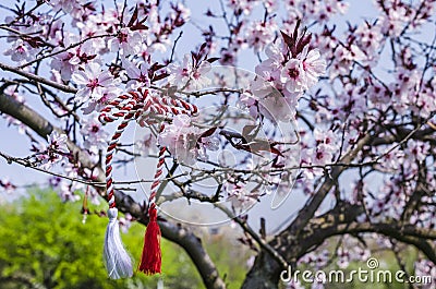 Romanian spring symbol Martisor Stock Photo