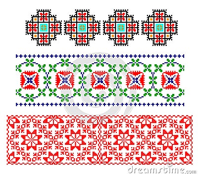 Romanian traditional carpet theme Stock Photo