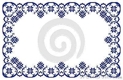 Romanian traditional frame - cdr format Vector Illustration
