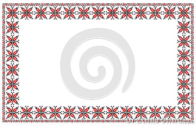 Romanian traditional frame - cdr format Vector Illustration