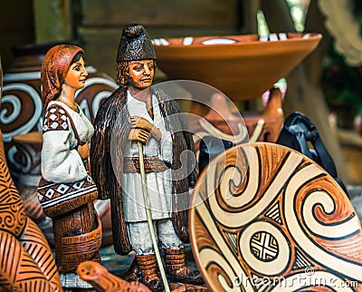 Romanian traditional objects Stock Photo