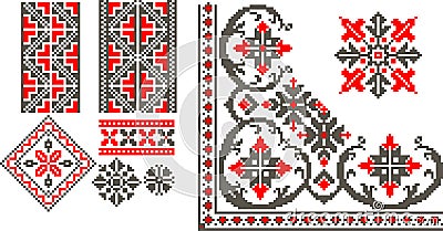 Romanian traditional patterns Vector Illustration