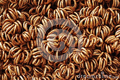 Romanian traditional pretzels Stock Photo
