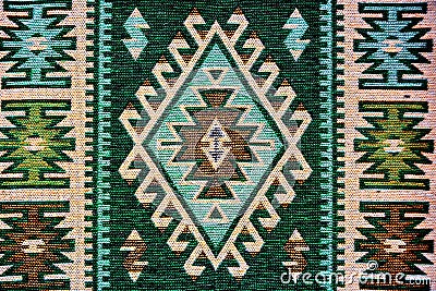 Romanian traditional rug Stock Photo