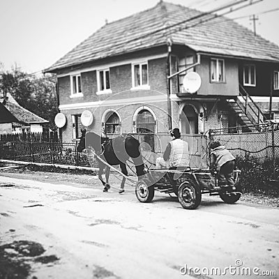 Romanian transportation Editorial Stock Photo