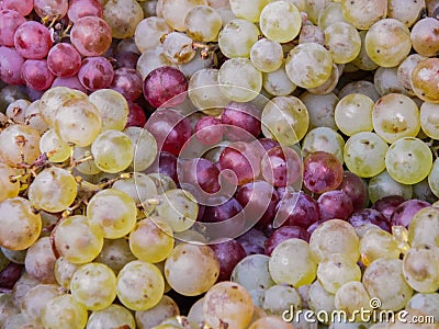 Romanian white grape background Stock Photo