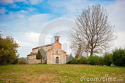 Romanic church of Saint Secondo in Cortazzone, Italy Stock Photo