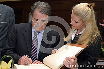 Romano Prodi Editorial Stock Photo