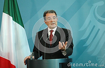 Romano Prodi Editorial Stock Photo