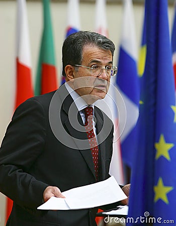 Romano Prodi - Prime Minister of Italy Editorial Stock Photo