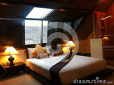 Romantic bedroom Editorial Stock Photo