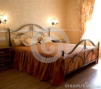 Romantic bedroom Stock Photo