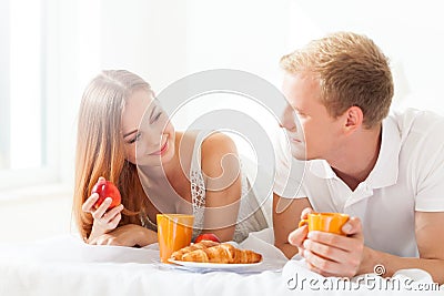 Romantic breakfast Stock Photo