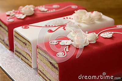 Romantic Cakes Stock Photo