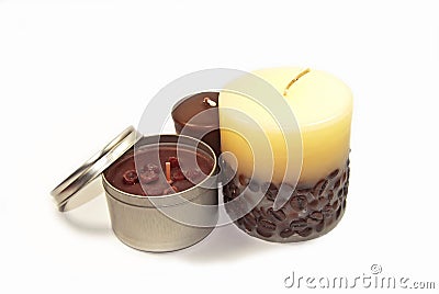 Romantic Candles Stock Photo