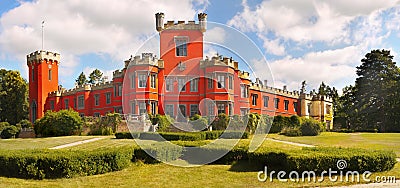 Romantic Castle, Fairytale Chateau Editorial Stock Photo