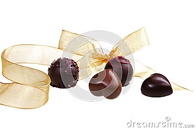 Romantic chocolate variation. Stock Photo