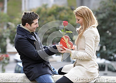 https://thumbs.dreamstime.com/x/romantic-couple-love-celebrating-anniversary-man-giving-flower-heart-shaped-box-to-women-valentines-day-37028106.jpg