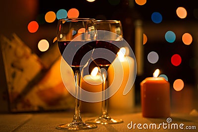 Romantic dinner Stock Photo