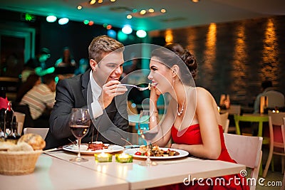 Romantic dinner Stock Photo