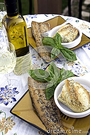 Romantic Dinner for Two Stock Photo