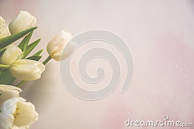 Romantic Easter floral postcard Stock Photo