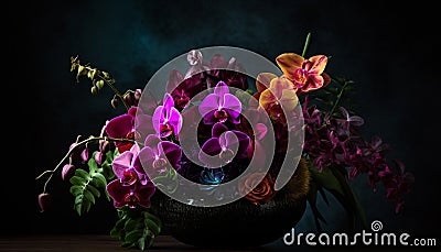 Romantic elegance in lilac and purple hues generated by AI Stock Photo