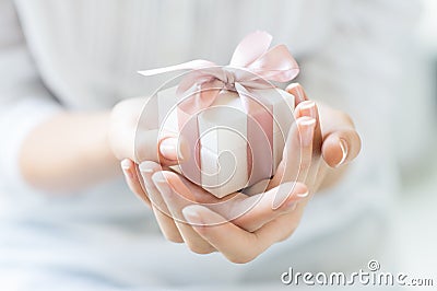 Romantic gift box Stock Photo