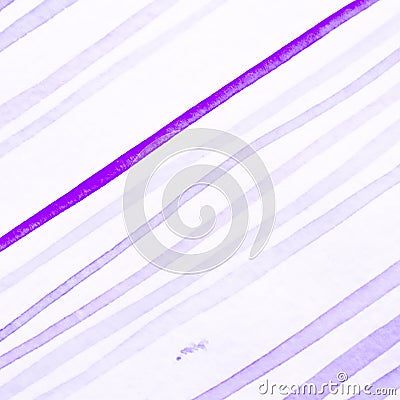 Romantic Hand Drawn Stripe. Abstract Purple Line Stock Photo