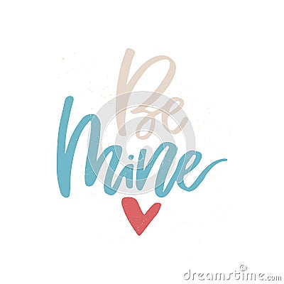 Romantic Handdrawn Letteirng Vector Illustration