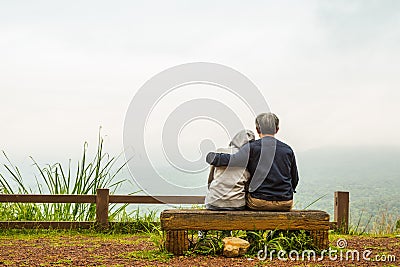 Romantic hug Stock Photo