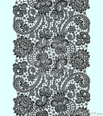 Romantic Lace Seamless Pattern Vector Illustration