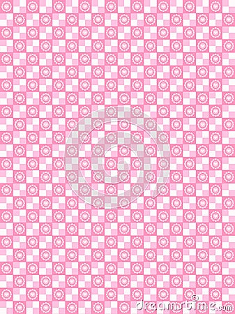 Romantic Lover checkered pattern Stock Photo