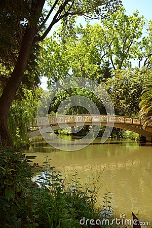 Romantic Park Stock Photo