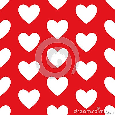 Romantic pattern for Valentine`s Day. Vector. Stock Photo