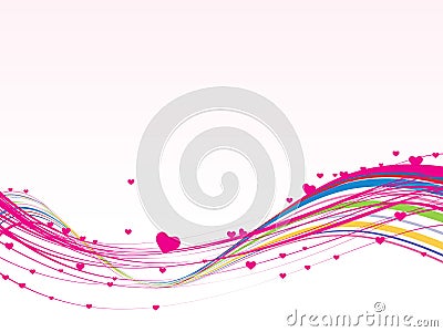 Romantic pink design-vector Vector Illustration