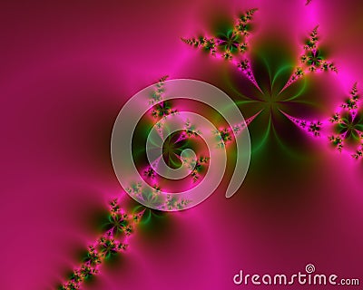 Romantic Pink and Green Abstract Stock Photo