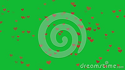 Romantic Red Heart Flying on Green Background Stock Footage - Video of  decoration, ballon: 166707984