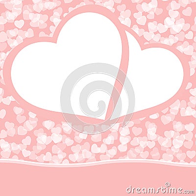 Romantic valentine background template. EPS 8 Vector Illustration