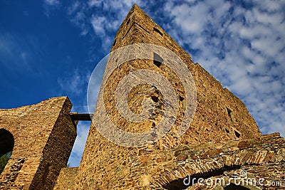 The romantic Velhartice Castle. Situated in the Bohemian Forest, the castle was owned by BuÅ¡ek of Velhartice Stock Photo